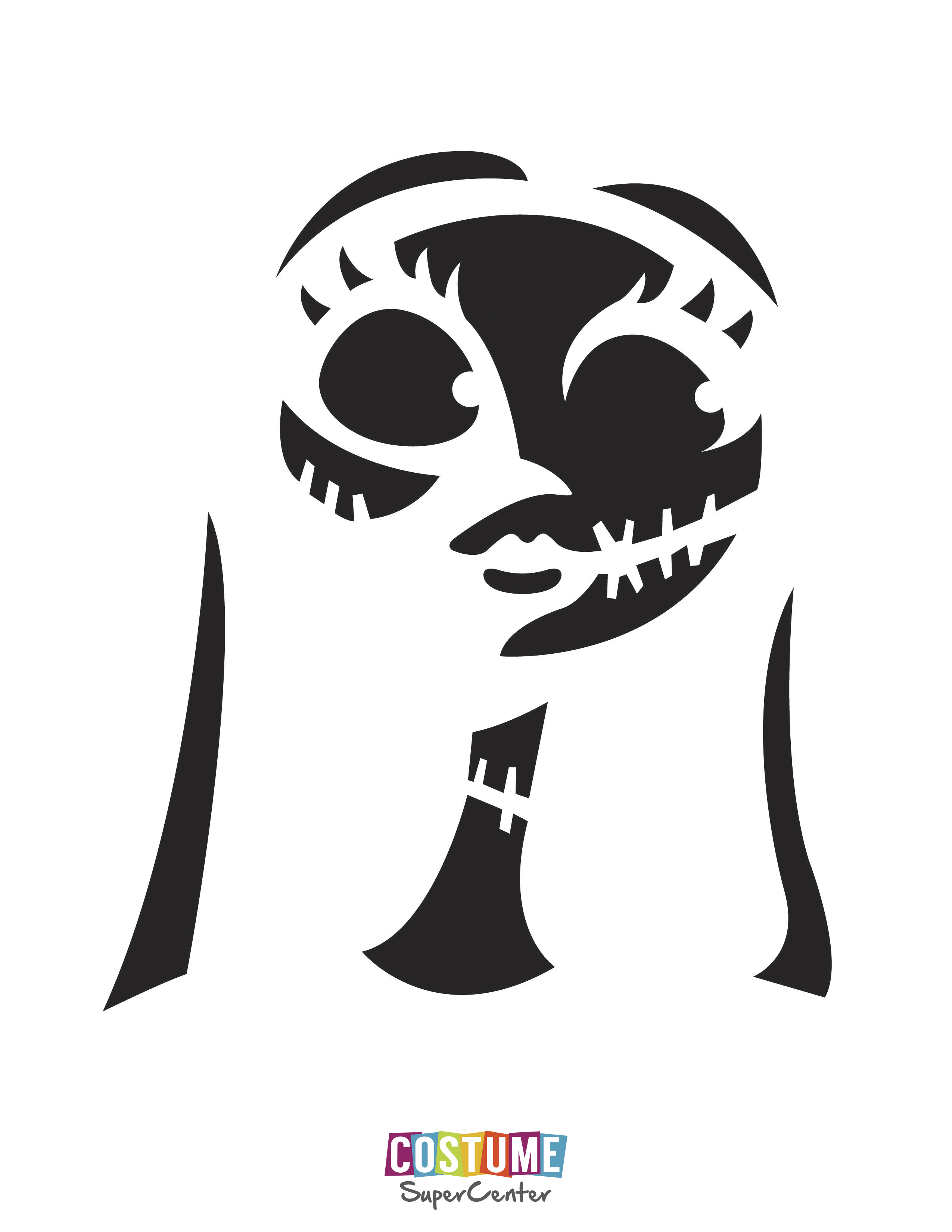 Printable Jack And Sally Pumpkin Stencil