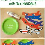 Ninja Turtle Paper Plate Banner With Free Printables | Moms   Free Printable Ninja Turtle Birthday Banner