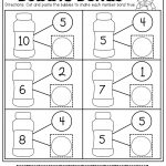 Number Bubble Bonds (Cut And Paste) | Kindergarten Activities   Free Printable Number Bonds Worksheets For Kindergarten