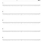 Number Lines ( 12 Through 12) | Free Printable Children's Worksheets   Free Printable Number Line Worksheets