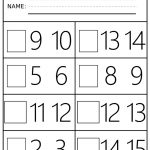 Number Order Kindergarten Free Printable Worksheets: Numbers 1 20   Free Printable Number Chart 1 20