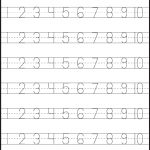 Number Tracing – 1 10 – Worksheet / Free Printable Worksheets   Free Printable Letters And Numbers