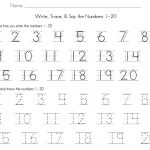 Numbers 1 50 Math Tracing Math Number Worksheets 1 2 For Preschool   Free Printable Number Worksheets