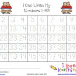 Numbers 1 50 Worksheets For Kindergarten | Download Them And Try To   Free Printable Tracing Numbers 1 50