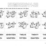 Numbers 11 20 Worksheet   Free Esl Printable Worksheets Madeteachers   Free Printable Numbers 1 20 Worksheets