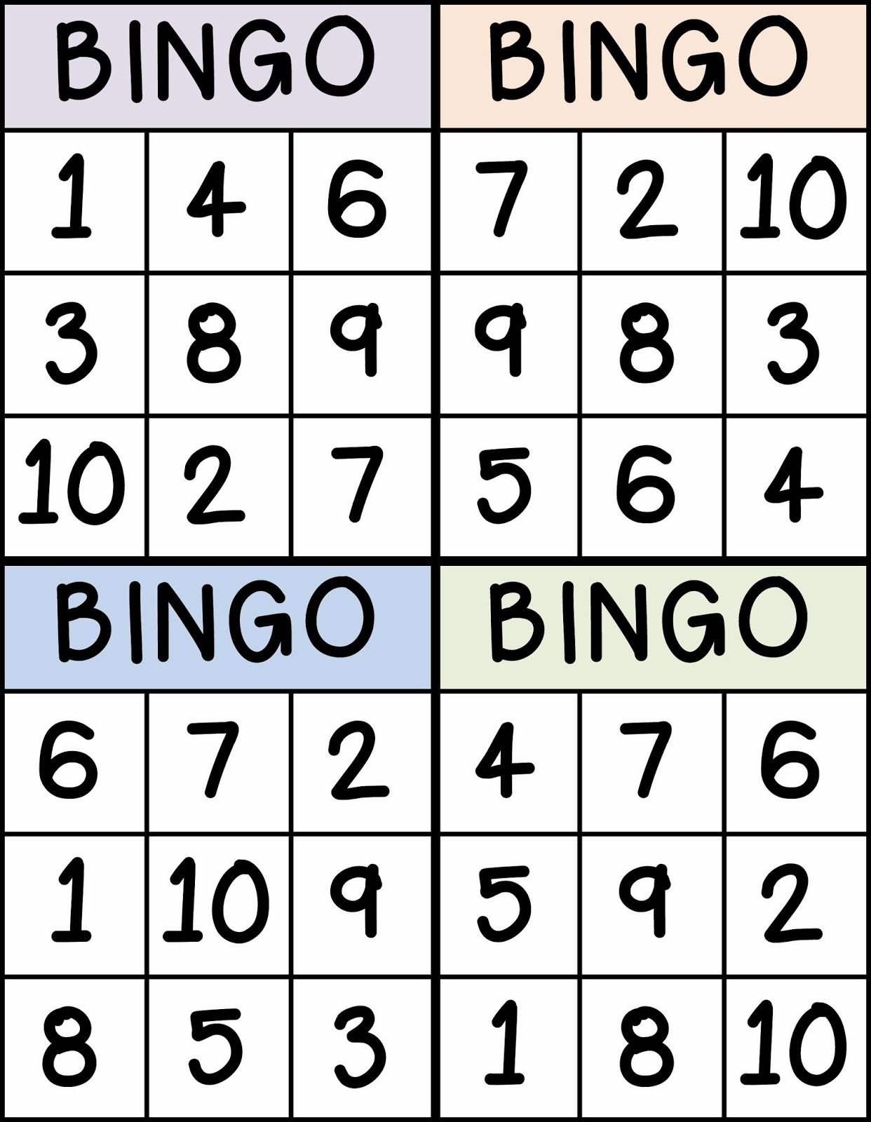 Numbers | Sarah | Numbers Preschool, Preschool Math, Kindergarten Math - Free Printable Number Bingo Cards 1 20