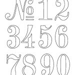 Numbers Stencil … | Outdoor Decor | Stenc…   Free Printable Fancy Number Stencils