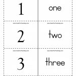 Numbers Word Flash Cards 0 To 100 Inside Free Printable Number   Free Printable Number Flashcards 1 30