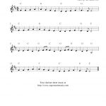 Ode To Joybeethoven, Free Clarinet Sheet Music Notes   Free Printable Clarinet Music