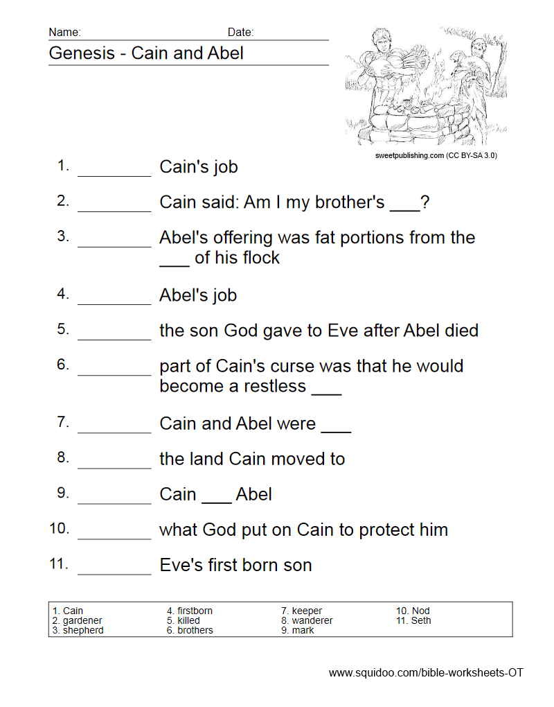 Old Testament Worksheets | Children Church | Bible Quiz, Bible - Free Printable Children&amp;amp;#039;s Bible Lessons Worksheets
