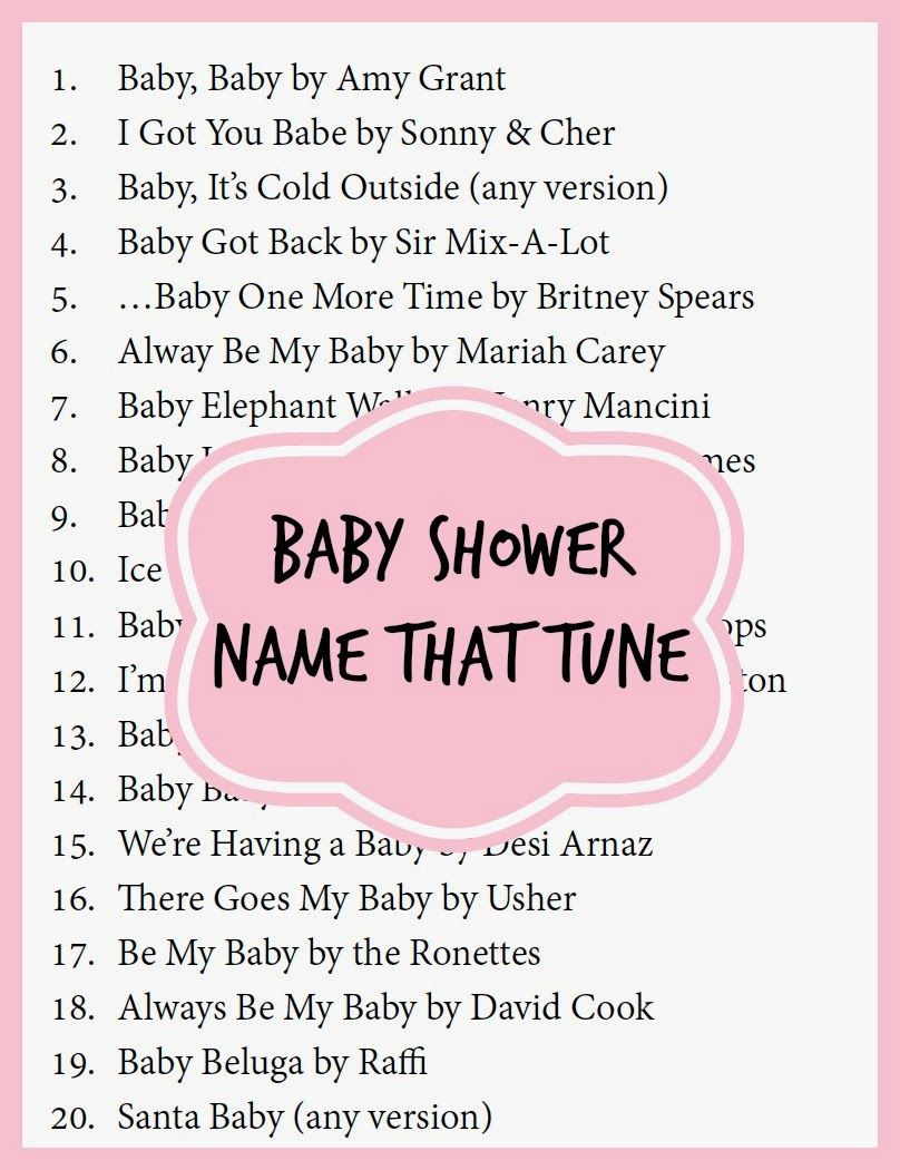 One Of The Best Baby Shower Games - Baby Shower Name That Tune With - Name That Tune Baby Shower Game Free Printable