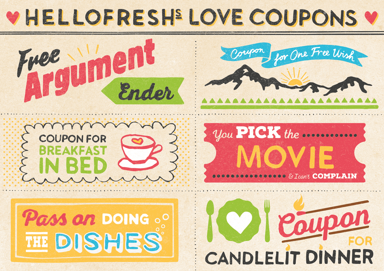 Our Cuter-Than-Cute Printable Love Coupons | Hellofresh Food Blog - Free Printable Love Coupons