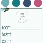 Our "in Living Color" Paint Palette | Projects To Work On   Free Printable Paint Palette
