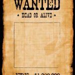 Outlaw Wanted Poster Stock Photos Retro In Wild West Style Just Put   Wanted Poster Printable Free