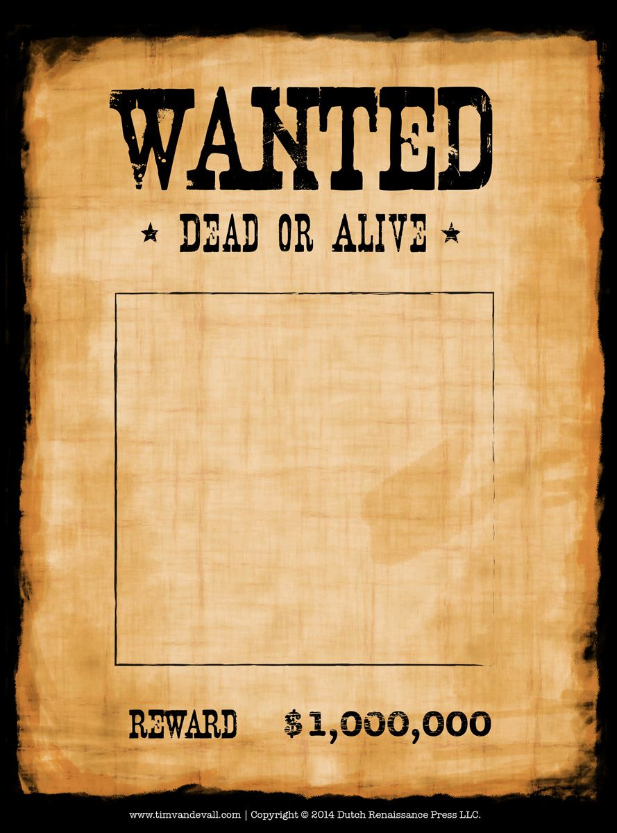 Outlaw Wanted Poster Stock Photos Retro In Wild West Style Just Put ...