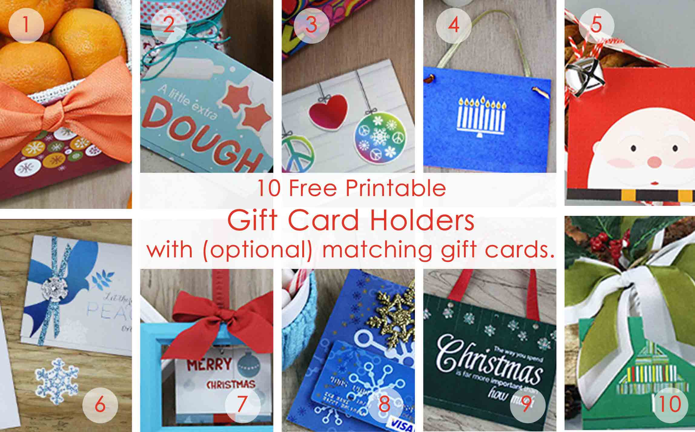 Free Printable Gift Card Holder For Christmas