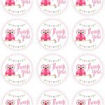 Owl Birthday Party With Free Printables | תגיות  Labels   Free Printable Thank You Tags For Birthday Favors