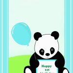 Panda Birthday Card Template | Birthdaybuzz   Panda Bear Invitations Free Printable