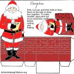 Paper Crafts Templates | Make A Santa Clause Paper Candy Box With   Printable Paper Crafts Free