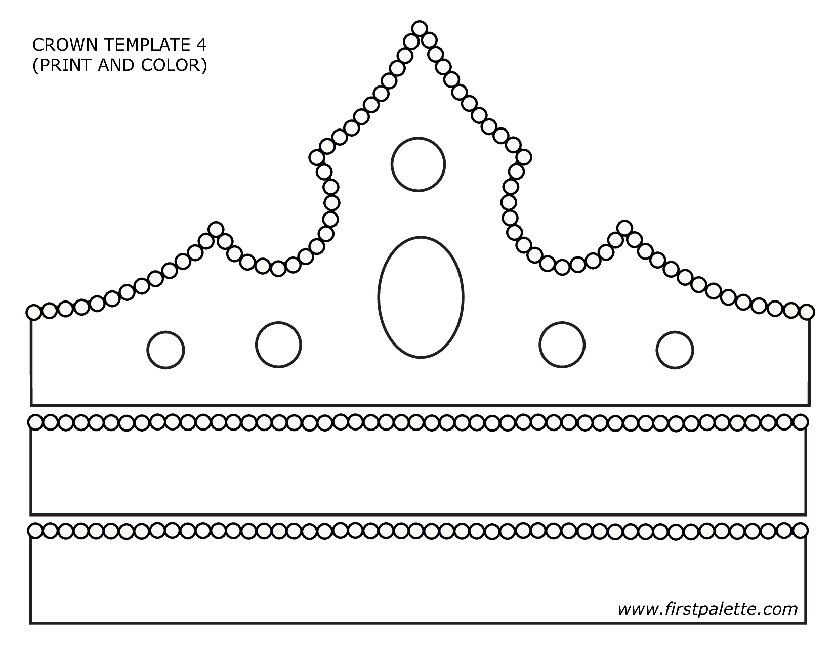 Paper Crown Template - Google Search | Primary | Crown For Kids - Free Printable King Crown Template