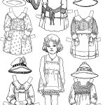 Paper Dolls And Paper Doll Dresses – Printable From Kid Fun | Color   Free Printable Paper Doll Coloring Pages