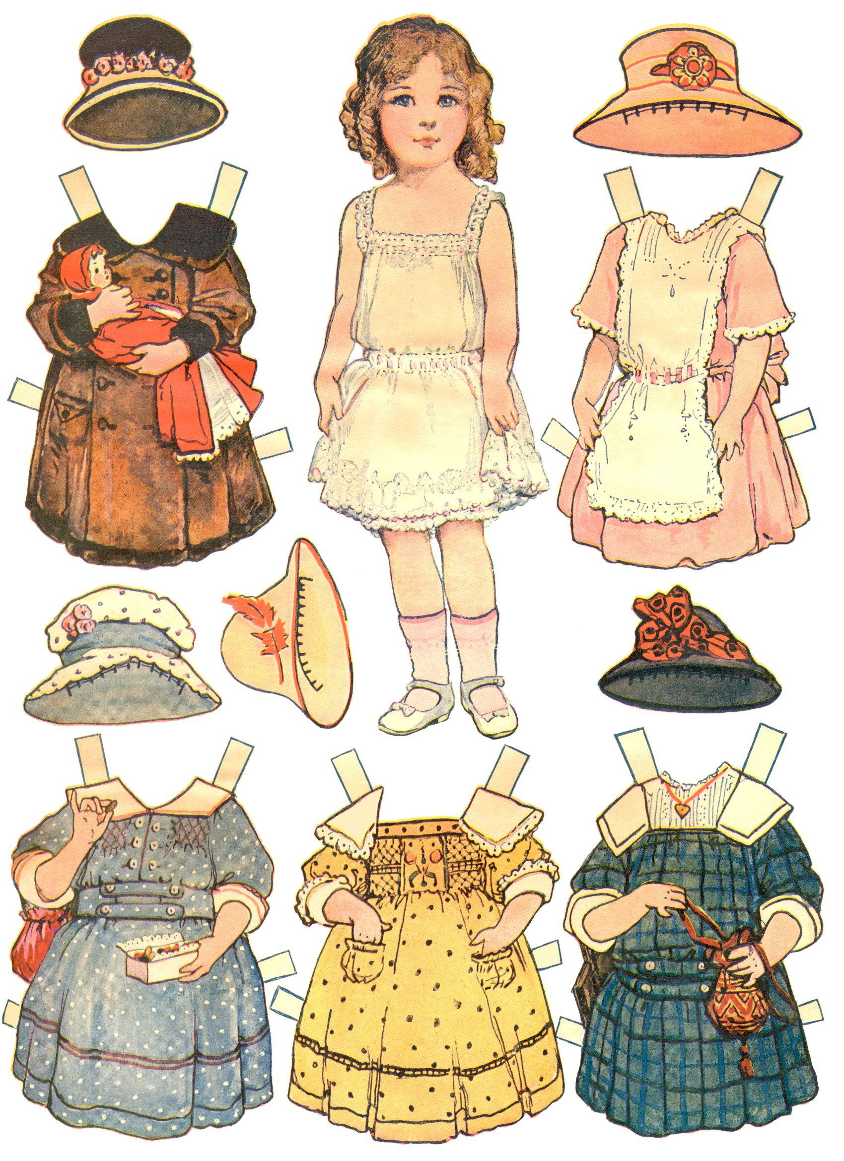 Paper Dolls And Paper Doll Dresses – Printable From Kid Fun - Free Printable Paper Dolls