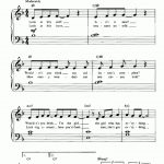 Part Of Your World The Little Mermaid Piano Sheet Music – Guitar   Free Printable Sheet Music Lyrics