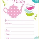 Party Invitations: Tea Party Invitations Tea Party Birthday   Free Printable Polka Dot Birthday Party Invitations
