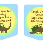 Party With Dinosaurs   Dinosaur Themed Birthday Party   Free Printable Dinosaur Labels