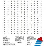 Patriotic Word Search Free Printable   Free Search A Word Printable