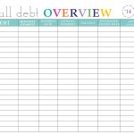 Paying Off Debt Worksheets   Free Printable Debt Payoff Worksheet