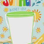 Pen & Paint: Free Printable & Coloring Page   Summer Bucket List   Free Printable Summer Pictures