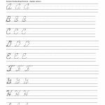 Penmanship Worksheet 2 | Home Schooling | Pinterest | Cursive   Cursive Letters Worksheet Printable Free