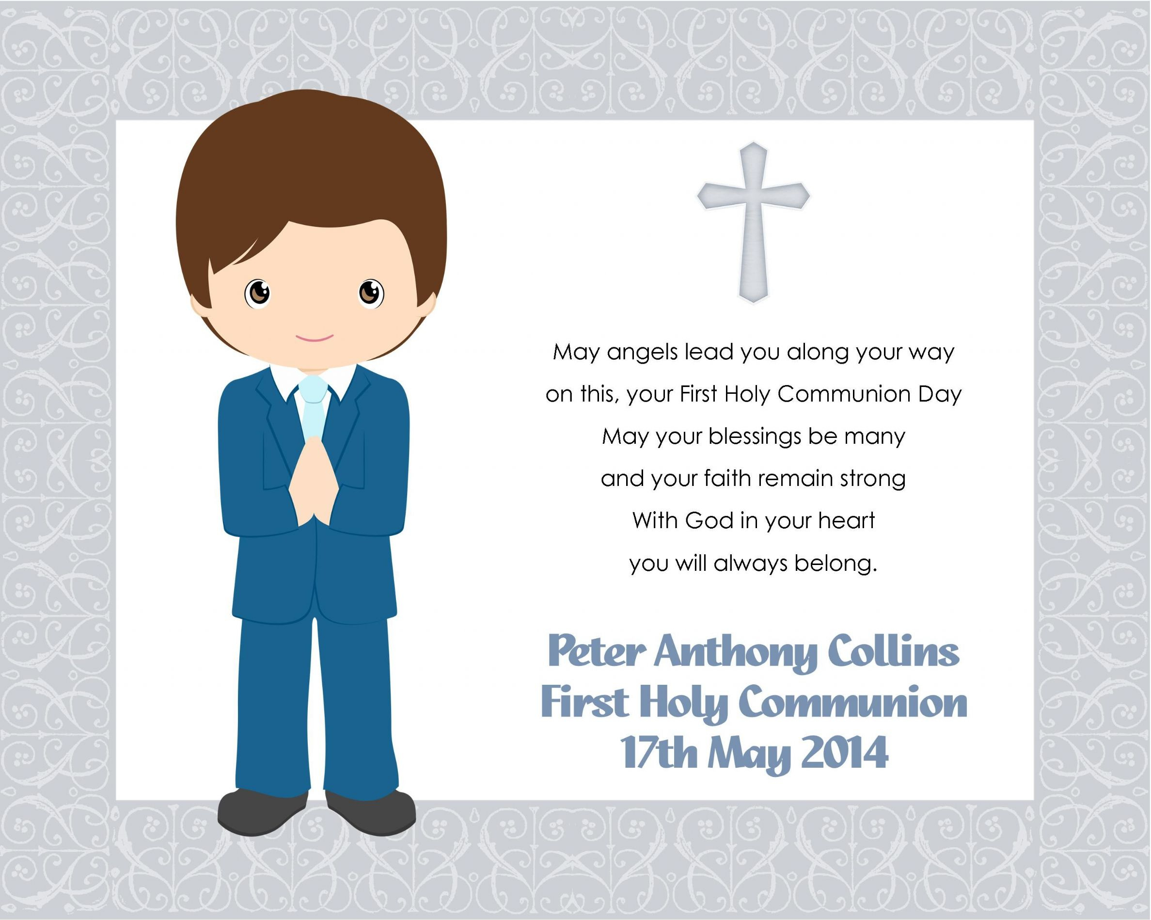 First Holy Communion Cards Printable Free