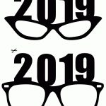 Photo Booth Props: New Years Eve Glasses For 2019 | Gogo | Pinterest   Free Photo Booth Props Printable Pdf