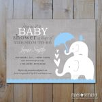 Photo : Elephant Baby Shower Invitation Image   Free Printable Elephant Baby Shower Invitations