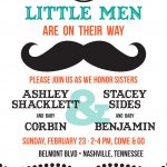 Photo : Mustache And Bow Baby Shower Image   Free Printable Mustache Invitations