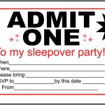 Pictures Of Birthday Invitation Foldables | Free Boys Sleepover   Movie Birthday Party Invitations Free Printable