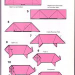 Pig Origami Instructions | Origami Printable Instructions   Free Easy Origami Instructions Printable