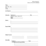 Pin Oleh Jobresume Di Resume Career Termplate Free | Resume Form   Free Printable Blank Resume