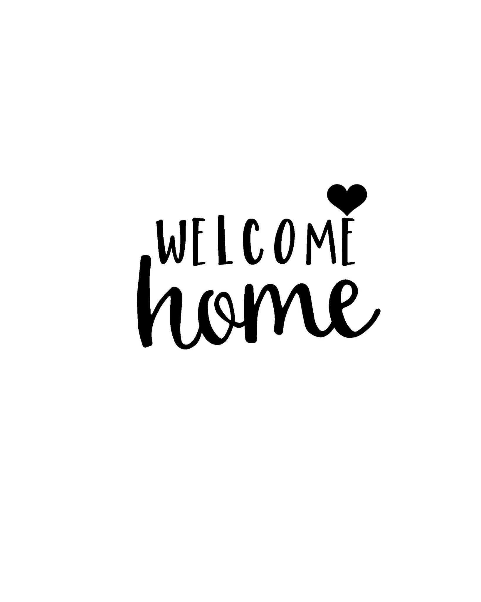 Printable Welcome Home Cards Free