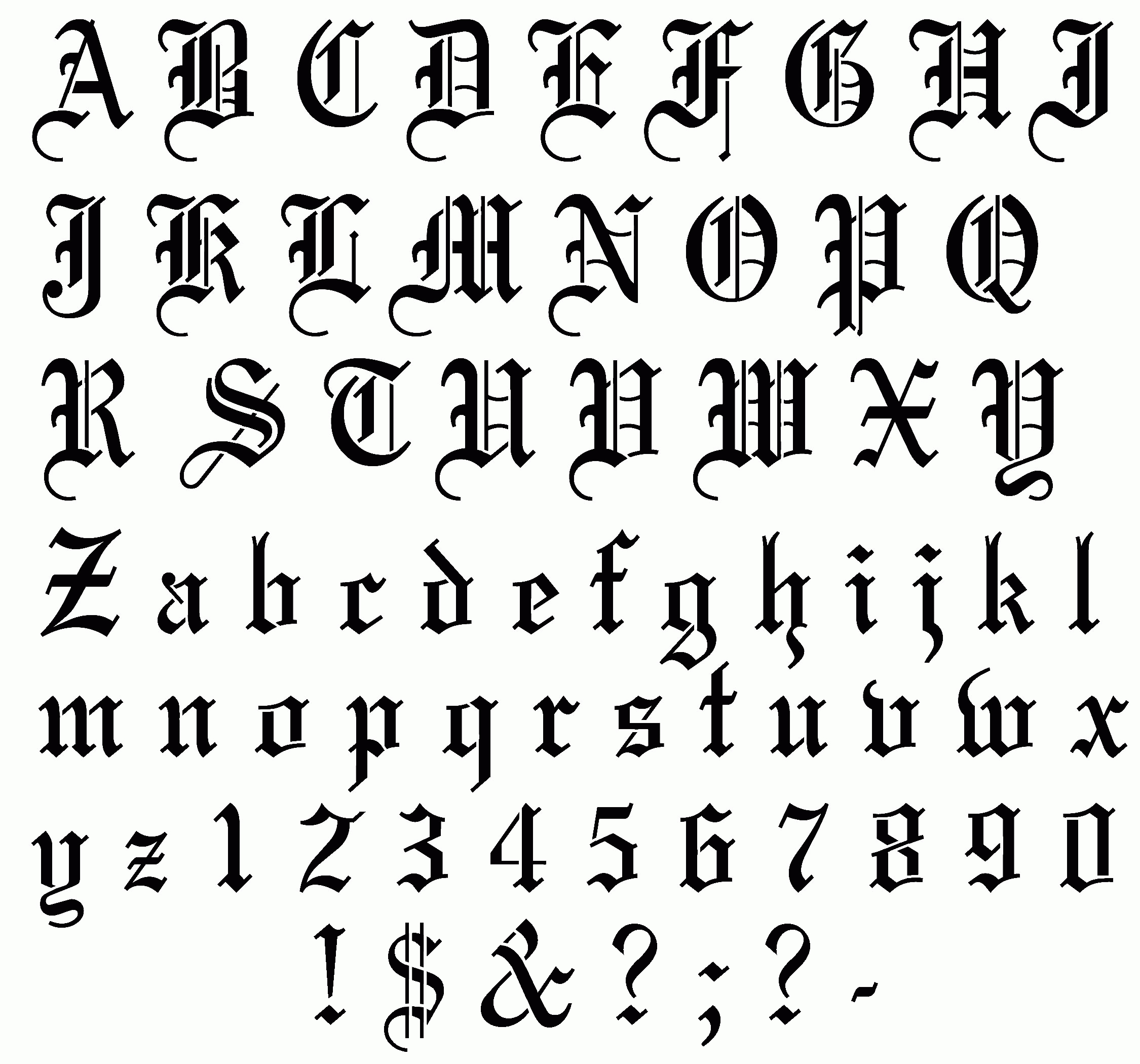Pincoleen Bevan On Calligraphy | English Fonts, Tattoo Fonts - Free Printable Old English Letters