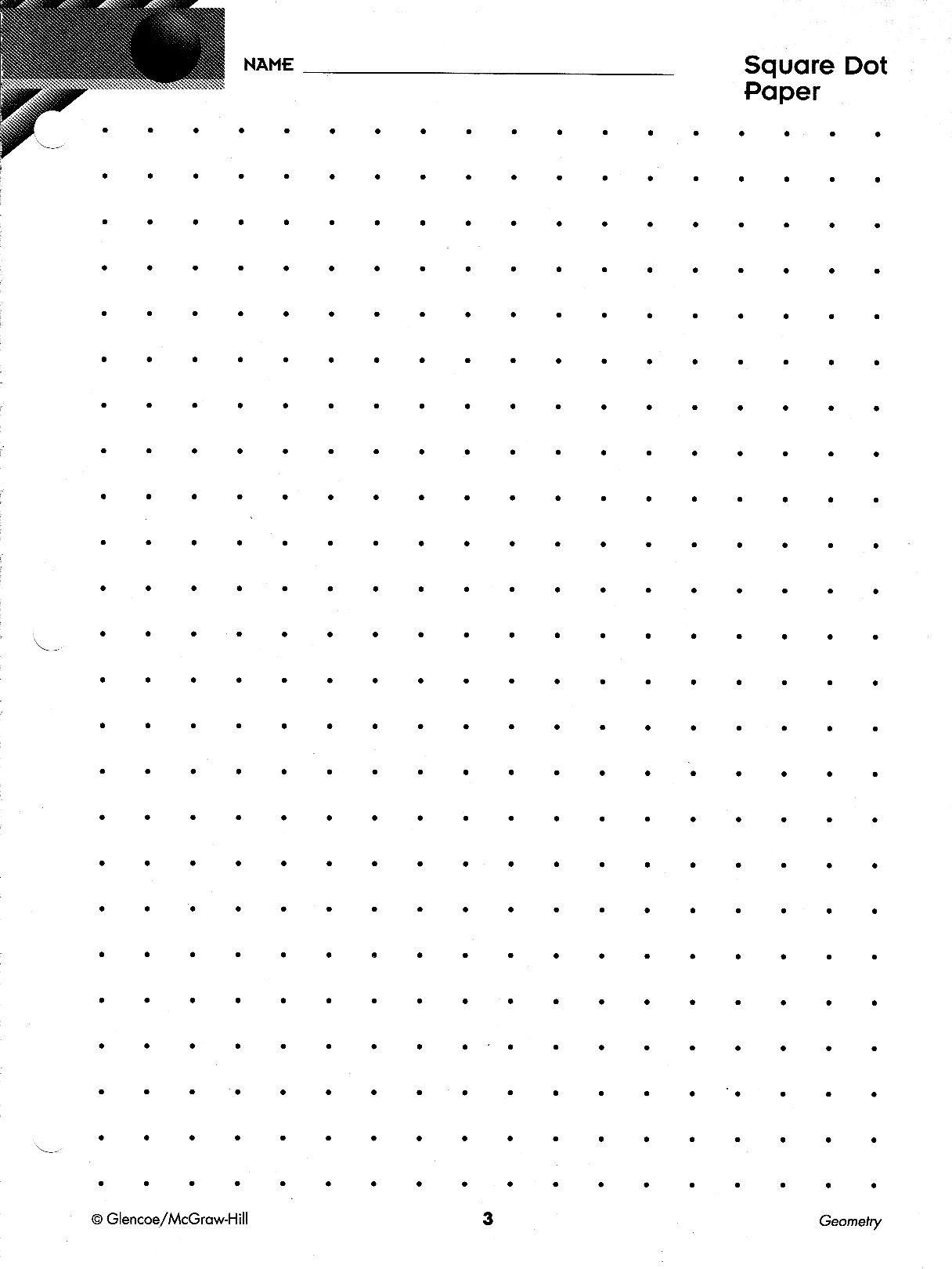 Free Printable Square Dot Paper