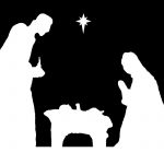 Pindebra Dempsey On Christmas Decorating | Nativity, Christmas   Free Printable Nativity Silhouette