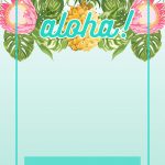 Pineapple Luau Perimeter   Free Printable Birthday Invitation   Free Printable Luau Baby Shower Invitations