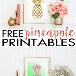 Pineapple Wall Art | Free Printable   Hairspray And Highheels   Free Printable Art