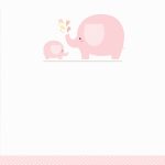 Pink Baby Elephant   Free Printable Baby Shower Invitation Template   Baby Shower Templates Free Printable