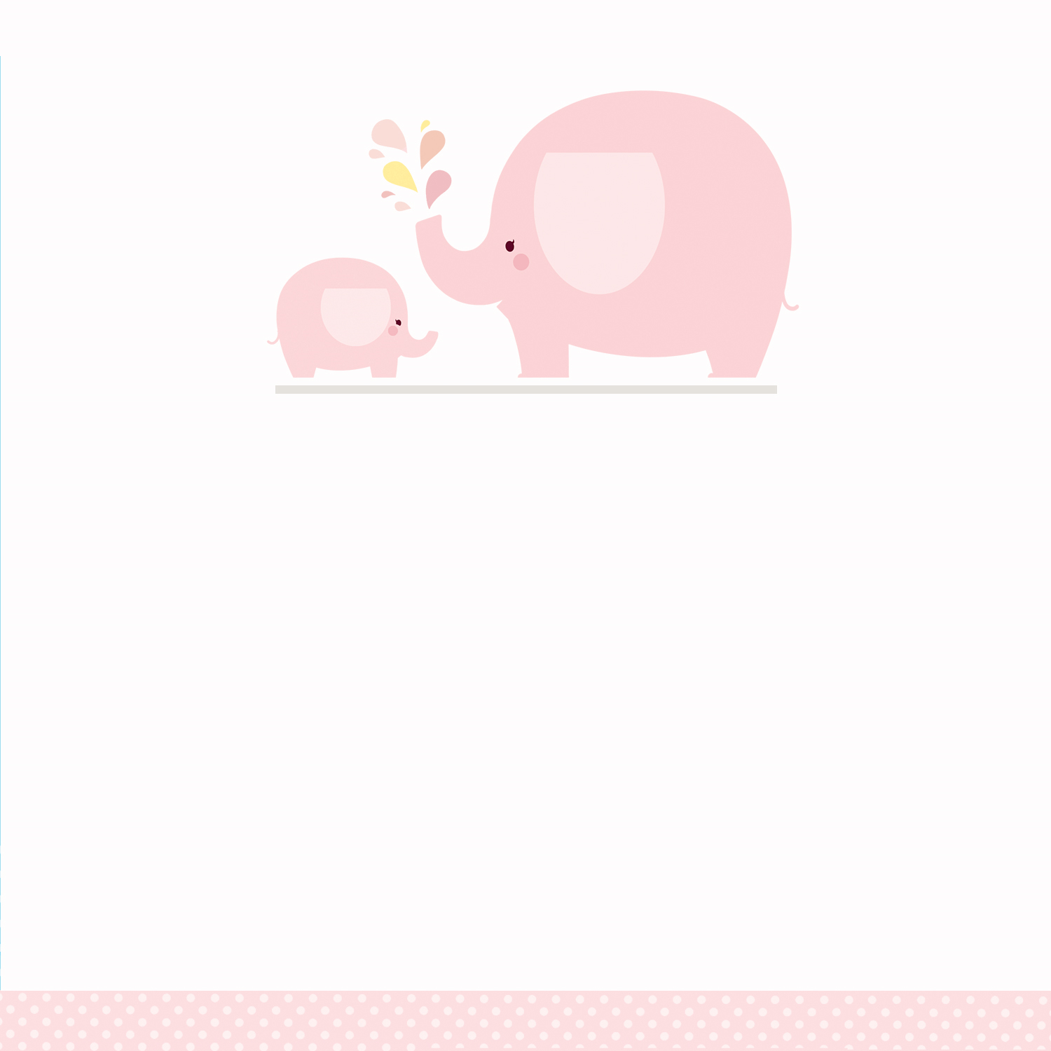 Pink Baby Elephant - Free Printable Baby Shower Invitation Template - Baby Shower Templates Free Printable
