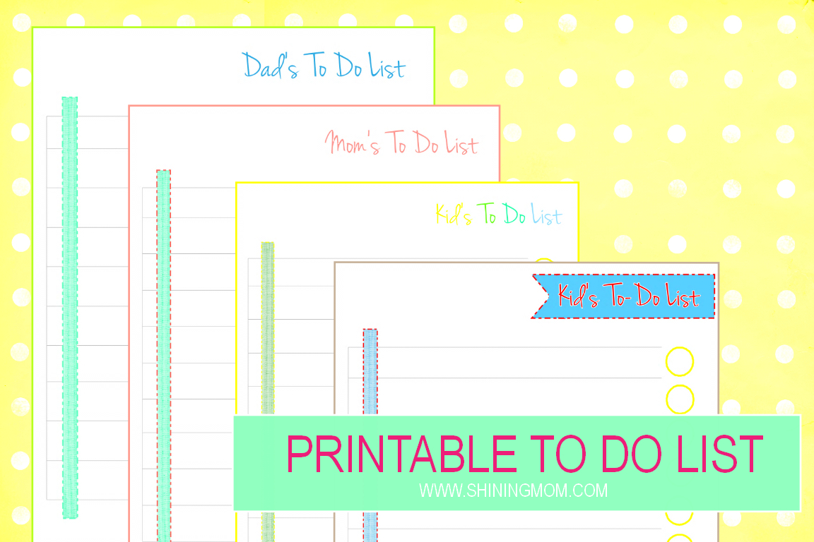 Plan Your Day Ahead With These Printable To-Do List Sheets! - Free Printable Kids To Do List