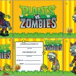 Plants Vs Zombies: Free Printable Cards Or Invitations. | Oh My   Plants Vs Zombies Free Printable Invitations